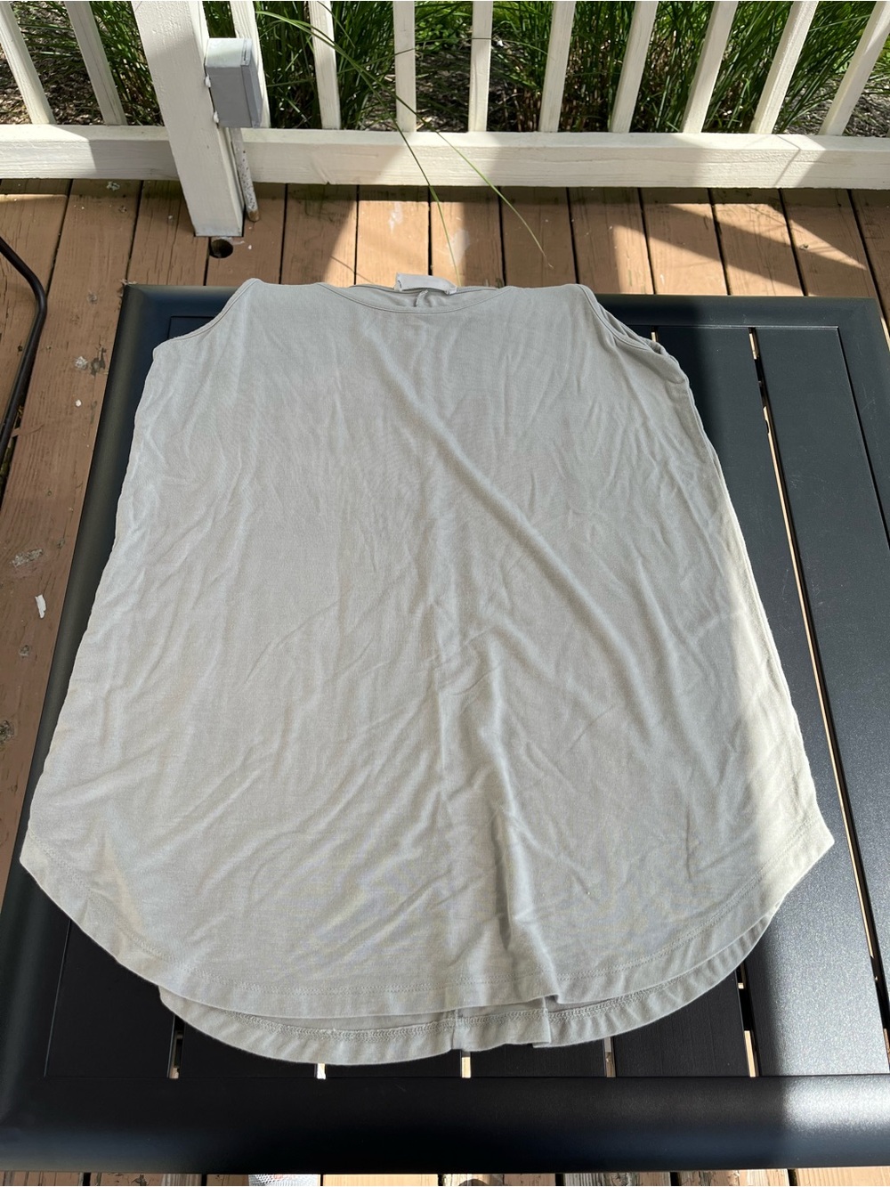 Zenana Outfitters Cream Scoop Neck Tank Top - Picture 3 of 3